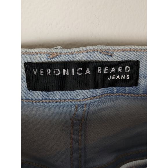 Veronica Beard Jeans Denim Debbie Ankle Skinny High Rise Light Wash Blue Size 31 - Picture 13 of 16